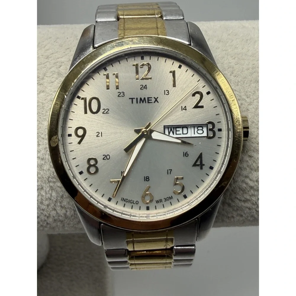 Timex New Battery Mens Watch VO 2011 Indiglo 36MM 7